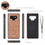 Caseme 2v1 peňaženkové puzdro pre Samsung Galaxy Note 9 - hnedé
