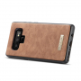 Caseme 2v1 peňaženkové puzdro pre Samsung Galaxy Note 9 - hnedé