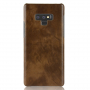 Litchi Skin kožený kryt pre Samsung Galaxy Note 9 - hnedý