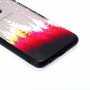 Plastový embosovaný kryt les pre Samsung Galaxy A6 Plus (2018) - priehľadný