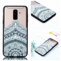 Plastový embosovaný kryt lotus pre Samsung Galaxy A6 Plus (2018) - priehľadný
