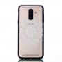 Plastový embosovaný kryt mandala pre Samsung Galaxy A6 Plus (2018) - priehľadný