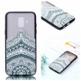 Plastový embosovaný kryt lotus pre Samsung Galaxy A6 (2018) - priehľadný
