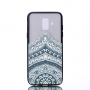 Plastový embosovaný kryt lotus pre Samsung Galaxy A6 (2018) - priehľadný