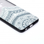 Plastový embosovaný kryt lotus pre Samsung Galaxy A6 (2018) - priehľadný
