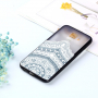 Plastový embosovaný kryt lotus pre Samsung Galaxy A6 (2018) - priehľadný