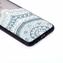 Plastový embosovaný kryt lotus pre Samsung Galaxy J6 (2018) - transparentný