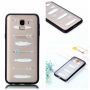 Plastový embosovaný kryt šípy pre Samsung Galaxy J6 (2018) - transparentný