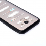 Plastový embosovaný kryt šípy pre Samsung Galaxy J6 (2018) - transparentný