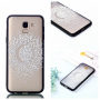 Plastový embosovaný kryt mandala pre Samsung Galaxy J6 (2018) - transparentný