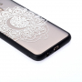 Plastový embosovaný kryt mandala pre Samsung Galaxy J6 (2018) - transparentný
