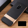 Elegance plastový kryt so stojančekom pre Samsung Galaxy A6 Plus (2018) - zlatý