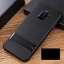 Elegance plastový kryt so stojančekom pre Samsung Galaxy A6 Plus (2018) - čierny