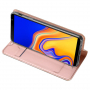 Dux Ducis Skin Pro flipové puzdro pre Samsung Galaxy J4 Plus - ružovo-zlaté