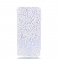 Plastový kryt mandala pre Samsung Galaxy J6 Plus - transparentný