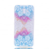 Plastový kryt lotus pre Samsung Galaxy J6 Plus - transparentný
