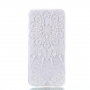 Plastový embosovaný kryt mandala pre Samsung Galaxy J4 Plus - transparentný
