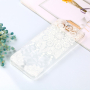 Plastový embosovaný kryt mandala pre Samsung Galaxy J4 Plus - transparentný