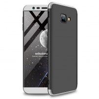 Gkk Odolný kryt pre Samsung Galaxy J4 Plus - striebornočierny