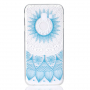 Plastový kryt modrý lotus pre Samsung Galaxy J4 Plus - transparentný