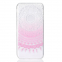 Plastový kryt ružový lotus pre Samsung Galaxy J4 Plus - transparentný