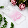 Plastový kryt ružový lotus pre Samsung Galaxy J4 Plus - transparentný