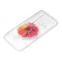 Plastový kryt kvetina pre Samsung Galaxy J4 Plus - transparentný