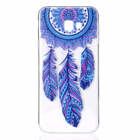 Plastový kryt lapač snov pre Samsung Galaxy J4 Plus - transparentný
