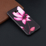 Plastový kryt kvetina pre Samsung Galaxy J4 Plus - čierny