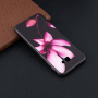 Plastový kryt kvetina pre Samsung Galaxy J4 Plus - čierny