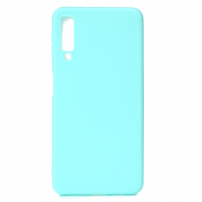 Plastový kryt Frosted pre Samsung Galaxy A7 (2018) - tyrkysový