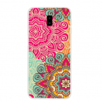 Plastový kryt mandala pre Samsung Galaxy J6 Plus - ružový