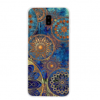 Plastový kryt mandala pre Samsung Galaxy J6 Plus - modrý