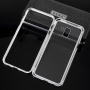 Kryt s magnetickým rámčekom a tvrdeným sklom pre Samsung Galaxy J6 (2018) - strieborný