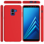 Silikónový kryt Liquid pre Samsung Galaxy A8 Plus (2018) - červený