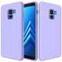 Silikónový kryt Liquid pre Samsung Galaxy A8 Plus (2018) - fialový