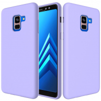 Silikónový kryt Liquid pre Samsung Galaxy A8 Plus (2018) - fialový