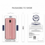 Nxe plastový kryt pruhy pre Samsung Galaxy J6 Plus - ružový