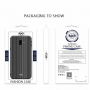 Nxe plastový kryt pruhy pre Samsung Galaxy J6 Plus - čierny