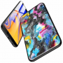 Nxe Plastový kryt abstrakt tmavý pre Samsung Galaxy J4 Plus - farebný