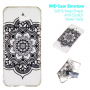 Plastový kryt mandala pre Samsung Galaxy J4 Plus - transparentný