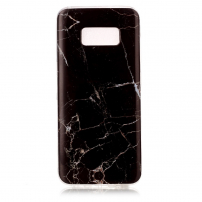 Plastový kryt mramor pre Samsung Galaxy S8 - čierny