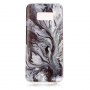 Plastový kryt mramor pre Samsung Galaxy S8 - sivý