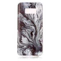 Plastový kryt mramor pre Samsung Galaxy S8 - sivý