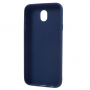 Plastový kryt Frosted matný pre Samsung Galaxy J7 (2017) - tmavomodrý