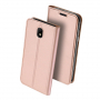 Dux Ducis Skin Pro flipové puzdro pre Samsung Galaxy J3 (2017) - ružovo-zlaté