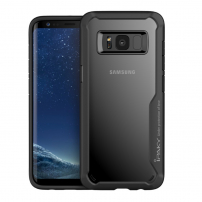 Ipaky plastový kryt s rámčekom pre Samsung Galaxy S8 Plus - čierny