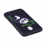 Plastový kryt panda pre Samsung Galaxy J5 (2017) - čierny