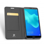 Dux Ducis Skin Pro kožené flipové puzdro pre Honor 7S - sivé