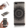 Plastový kryt čierna mandala pre Honor 7S - transparentný
